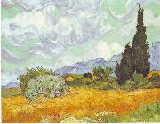 Cornfield with Cypresses, Vincent Van Gogh